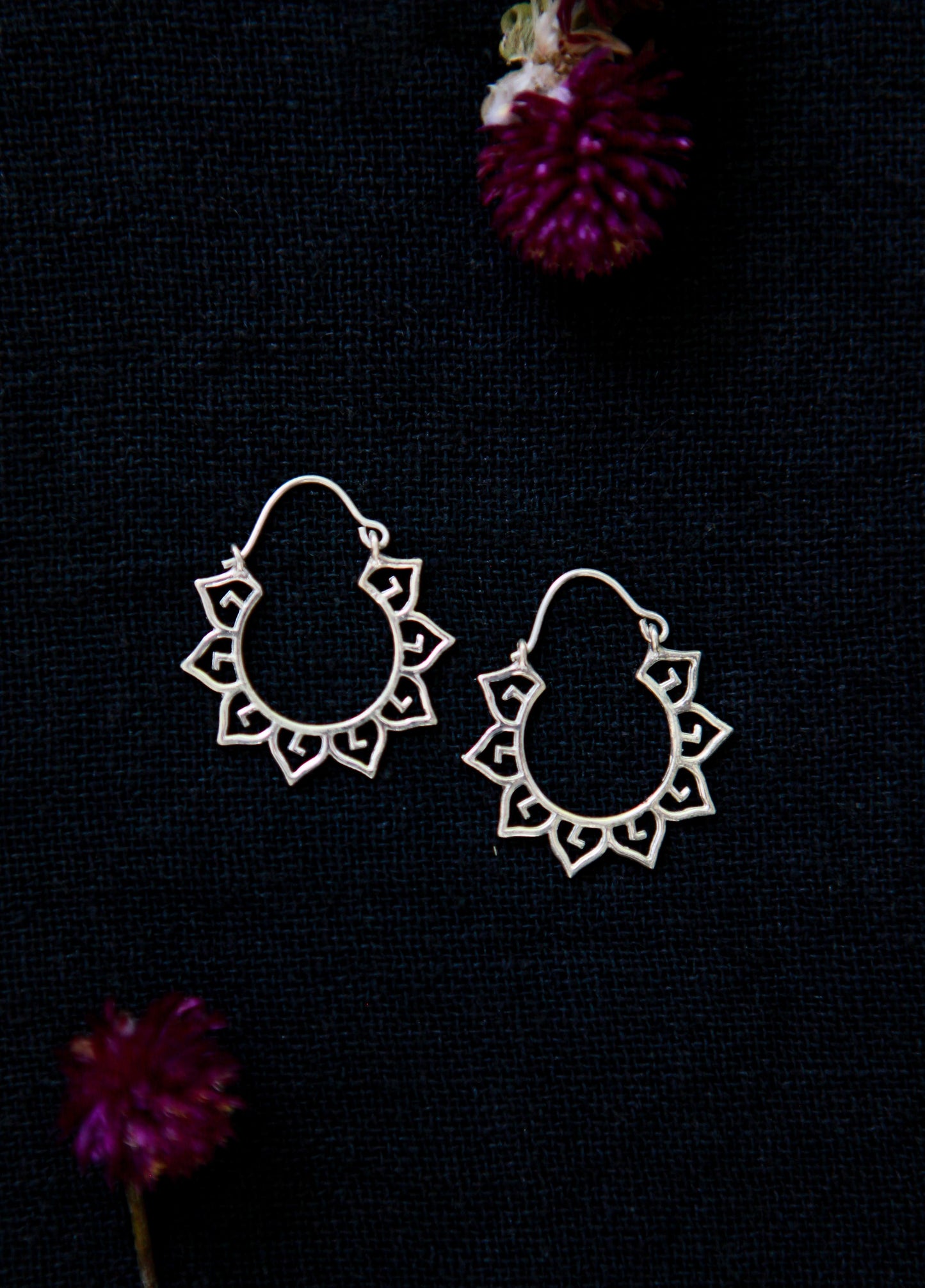 Small Petal Hoops