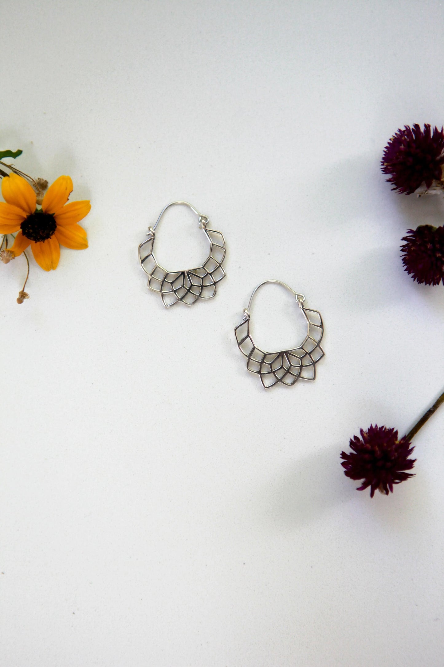 Handmade sterling silver earrings