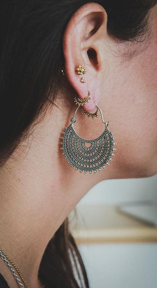 Geometric Star Earrings