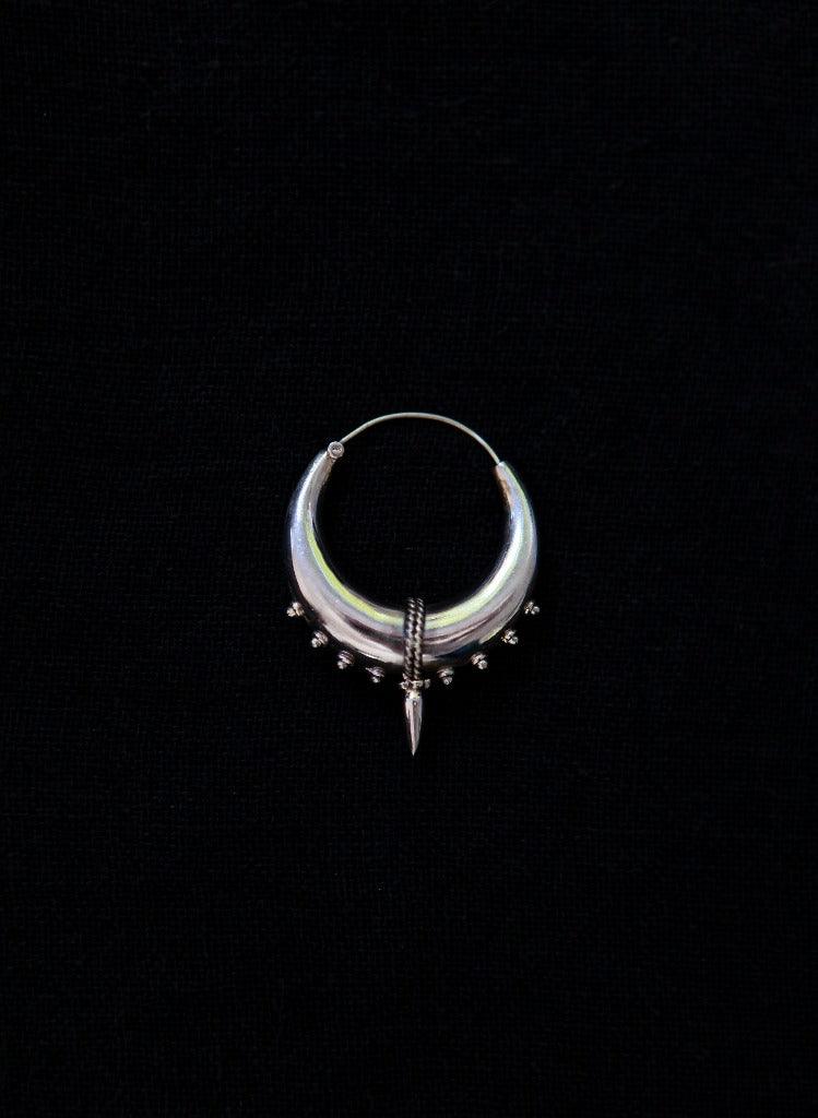Bali Tribal Spiked Hoops
