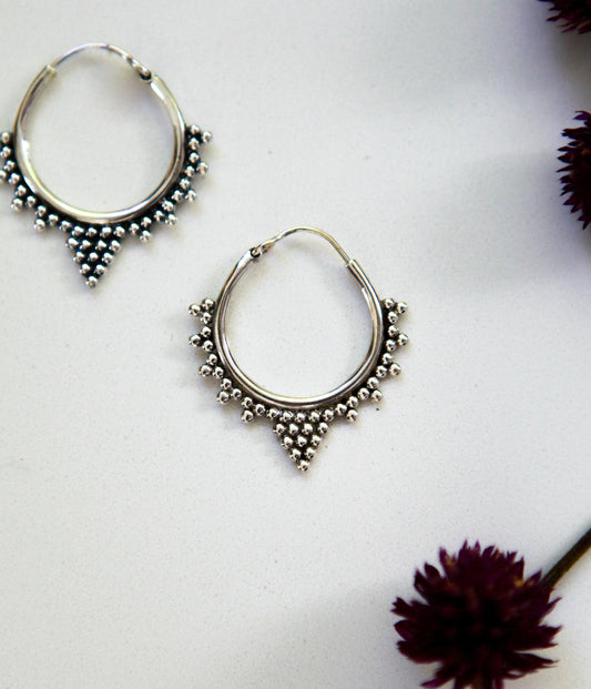Spiked Mandala Hoops - Be Deva