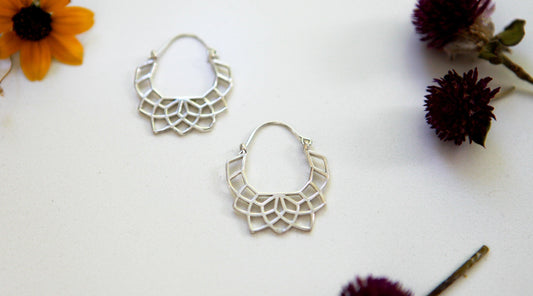 Handmade sterling silver earrings