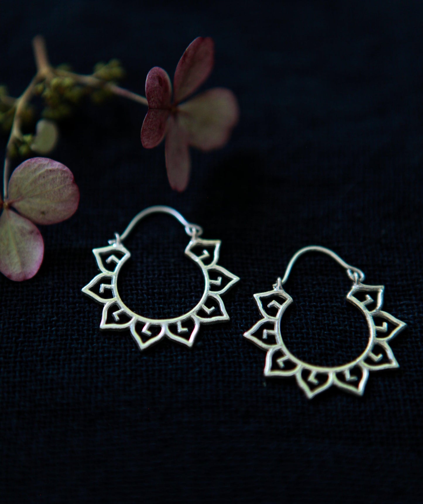 Small Rounded Hoops Earrings