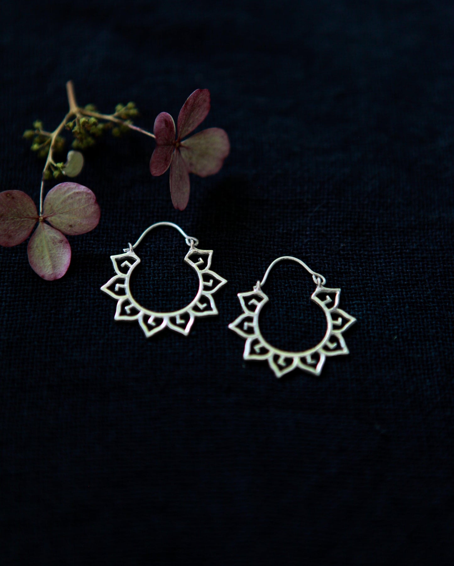 Small Petal Hoops