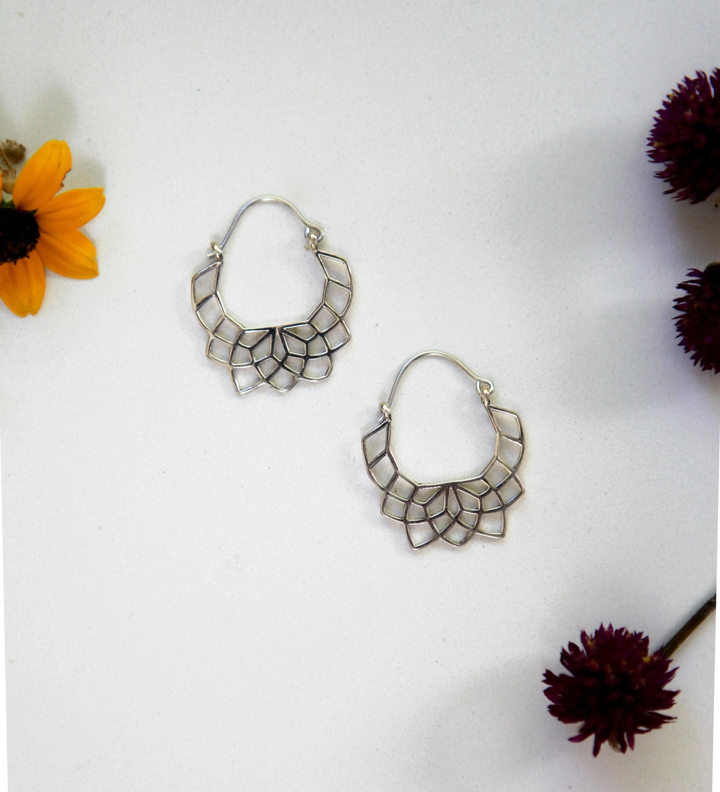 Handmade sterling silver earrings