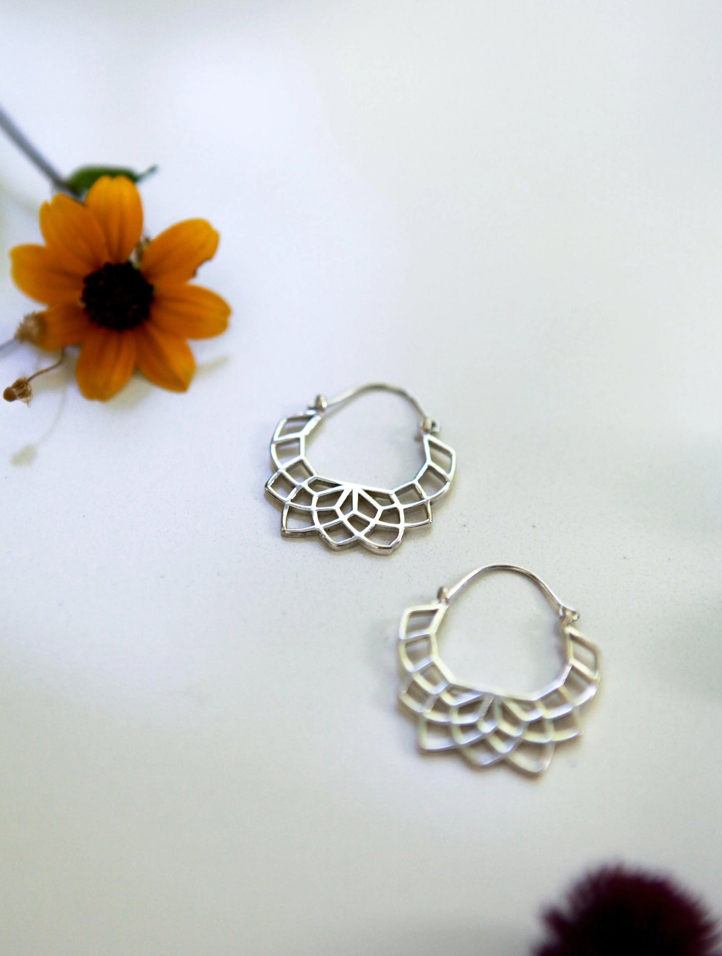Handmade sterling silver earrings