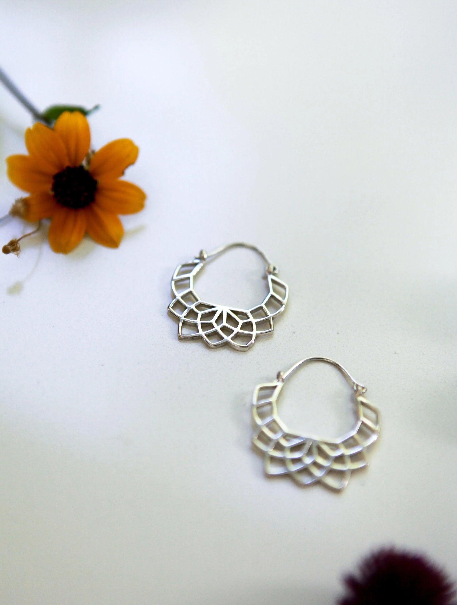 Handmade sterling silver earrings