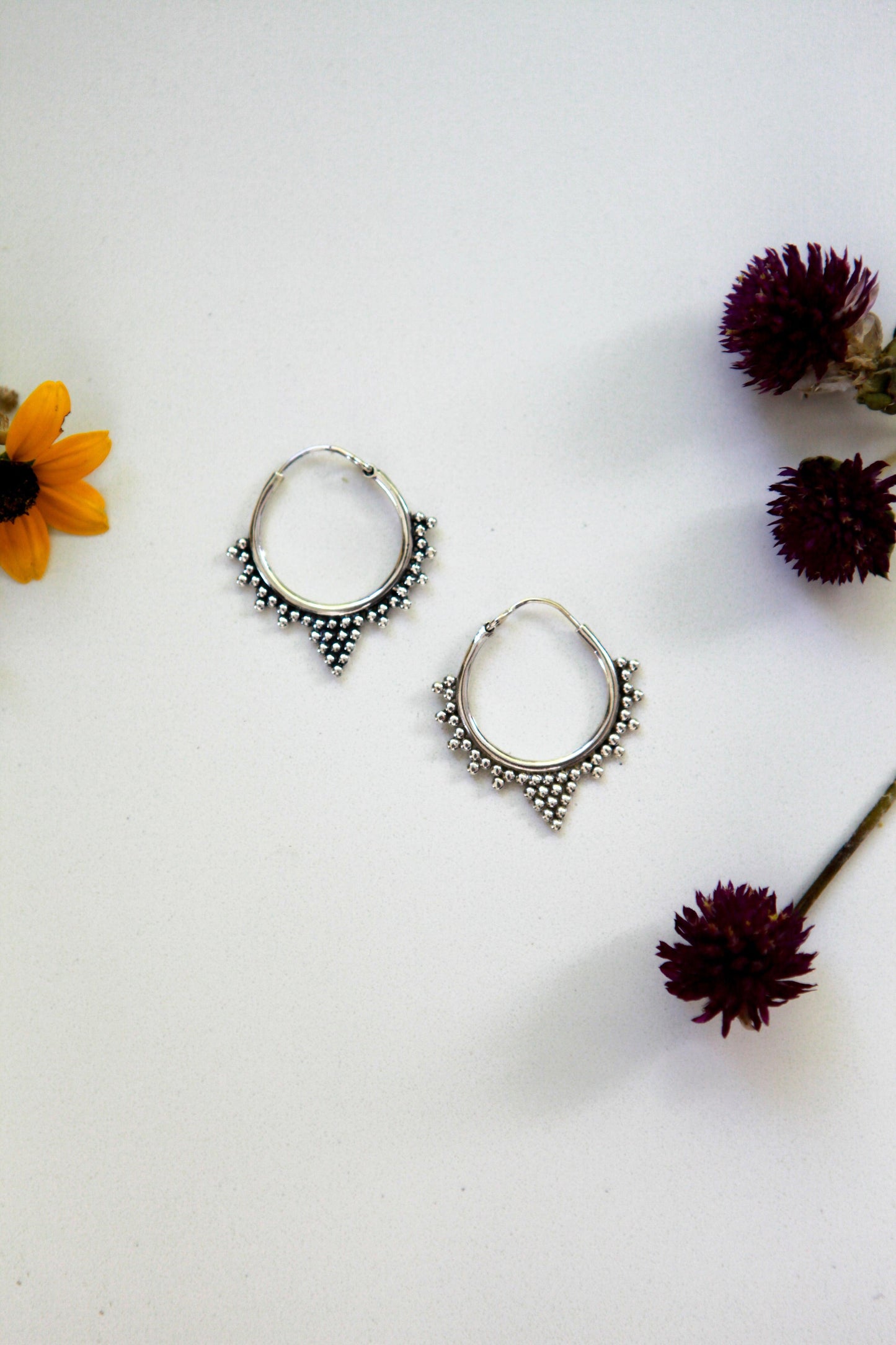 Spiked Mandala Hoops - Be Deva