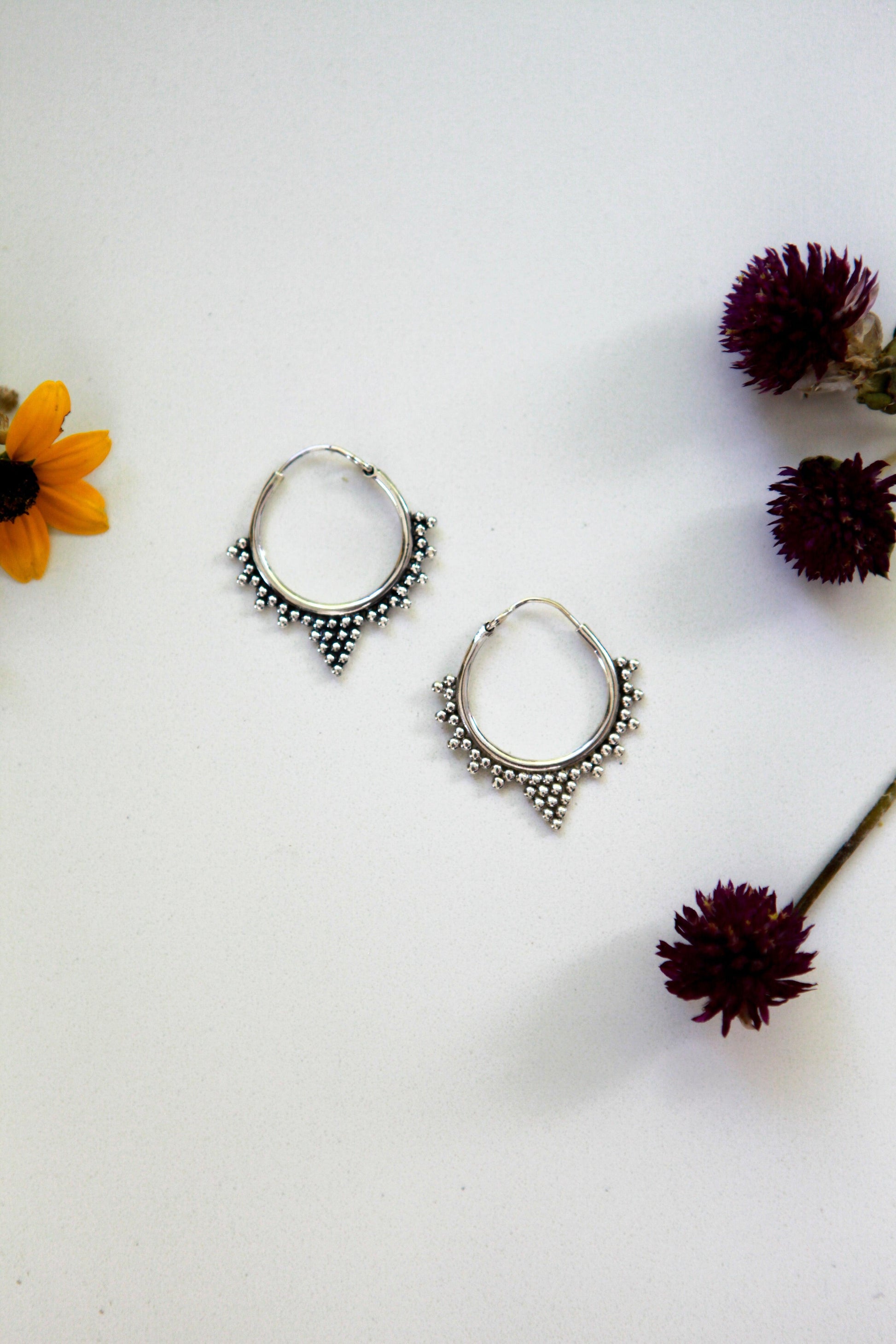Spiked Mandala Hoops - Be Deva