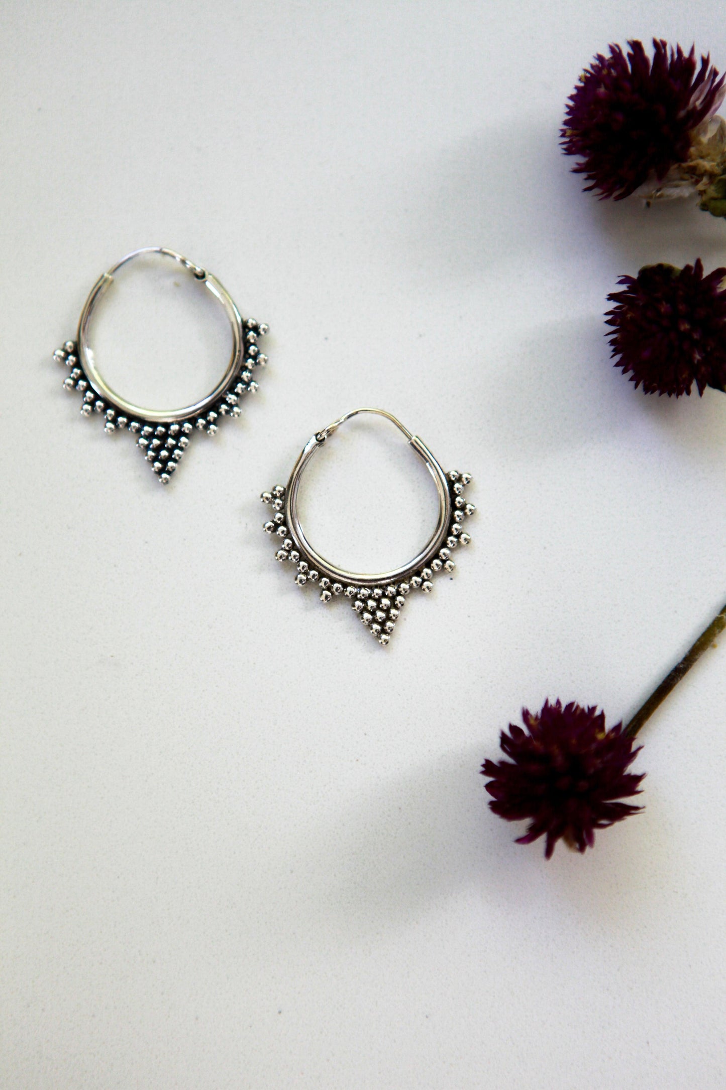 Spiked Mandala Hoops - Be Deva